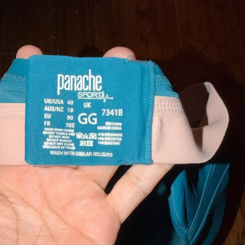 PANACHE MEDIUM CONTROL WIRE FREE SPORTS BRA Size 40 GG